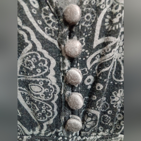 Banana Republic Black and Gray Midi Dress - Picture 6 of 7